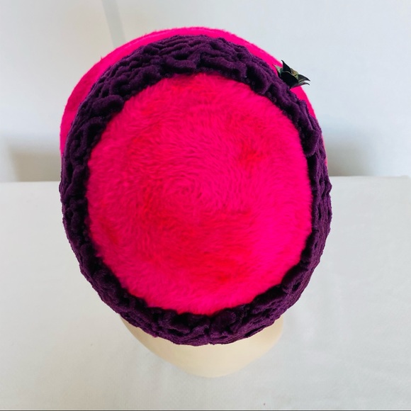 Archie Eason vintage Pink and dark purple Hat main image 8